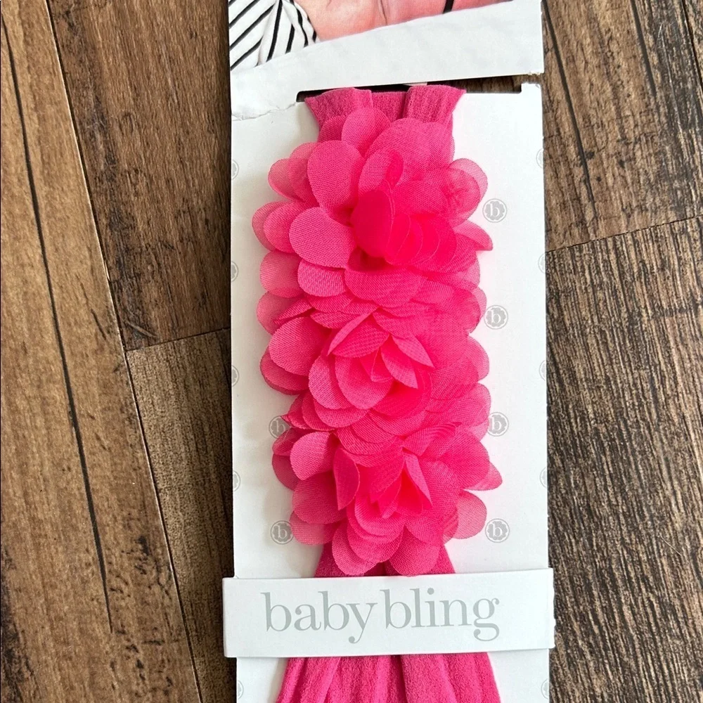 Baby Bling Headband Set - Red Pink, Purple, Hot Pink, Cream